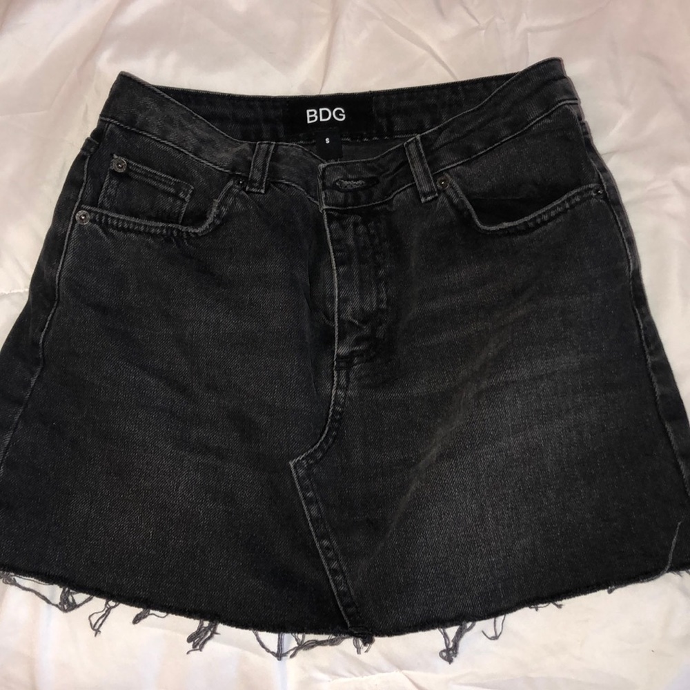 Nordstrom black jean skirt
